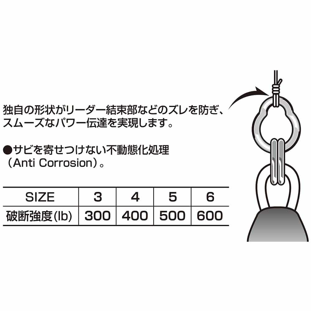 Decoy R-6 GP Oval Rings for Slow/Speed Jigging