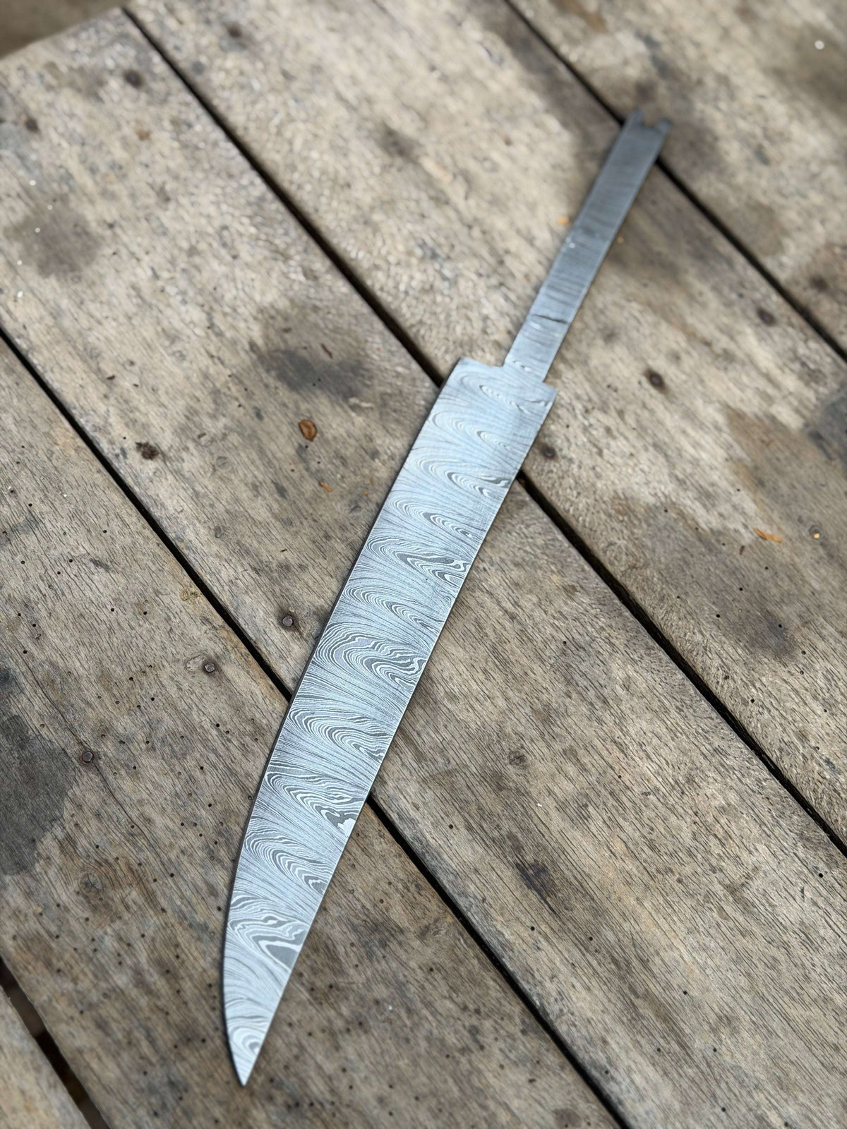 Palmarius Outdoors Handmade Timberwood Chef Knife Blank 11" Damascus steel Knife blank Blades