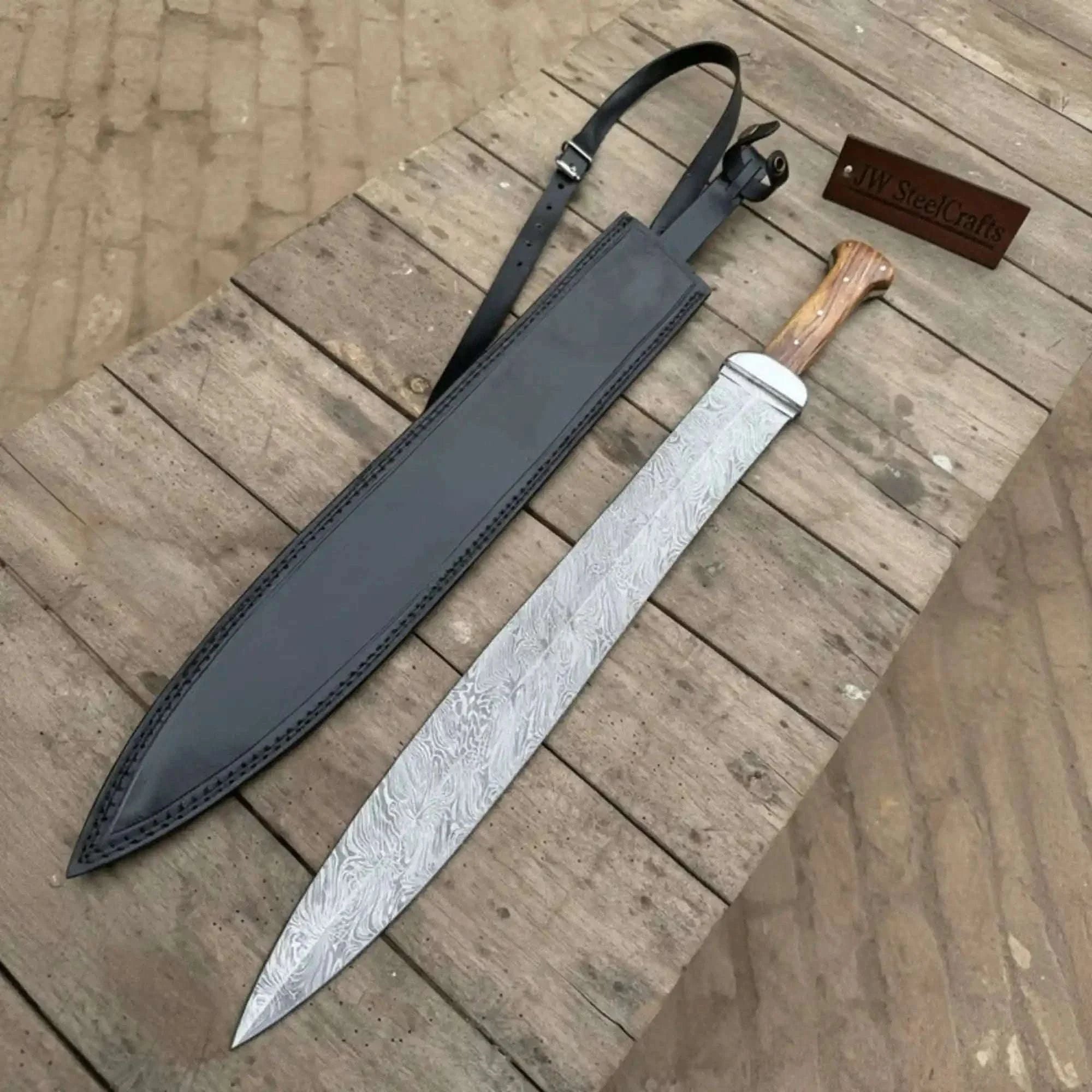 Palmarius Outdoors Handmade Roman Gladius Sword Replica 24-Inch Full Tang Historical Display Sword 