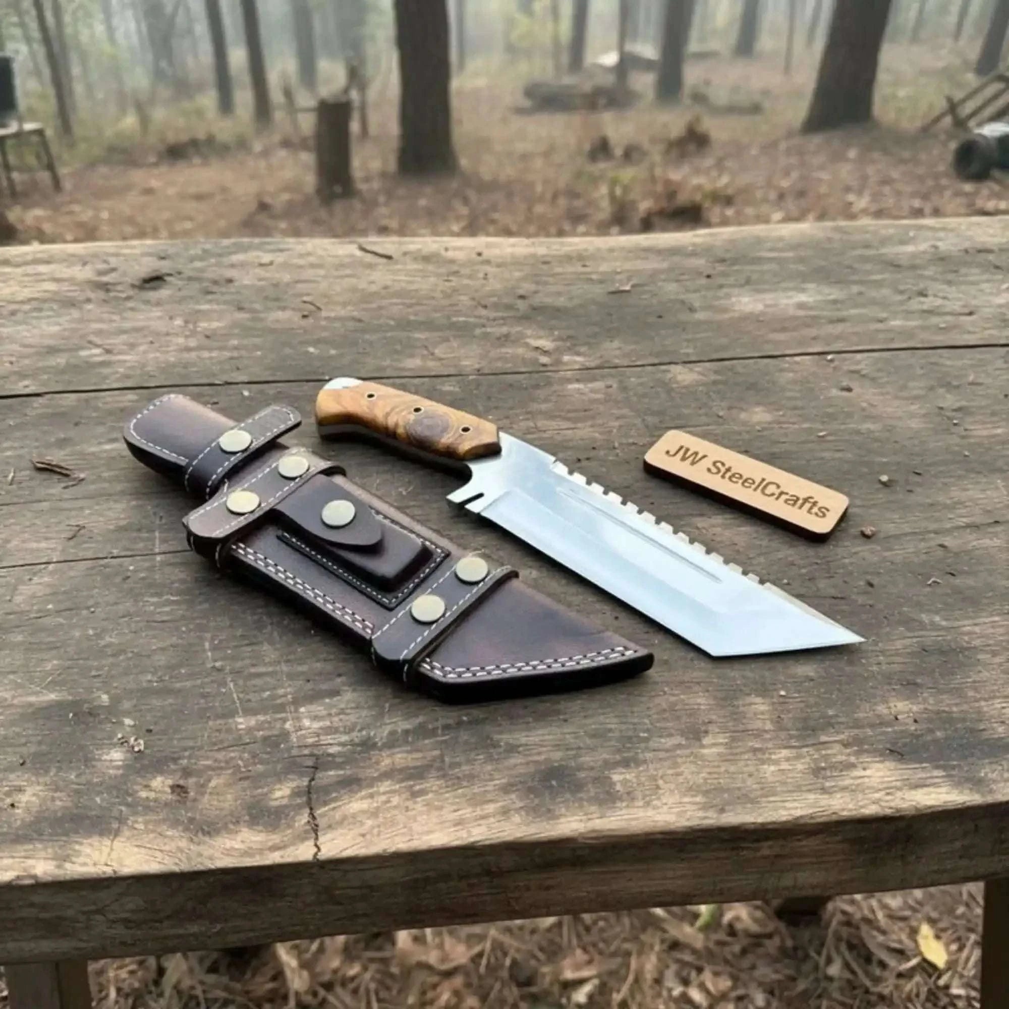 Palmarius Outdoors Oakridge Tracker Survival Knife 13" Handmade Stag Antler Handle | Full Tang Outdoor Knife Handmade Tracker Knives