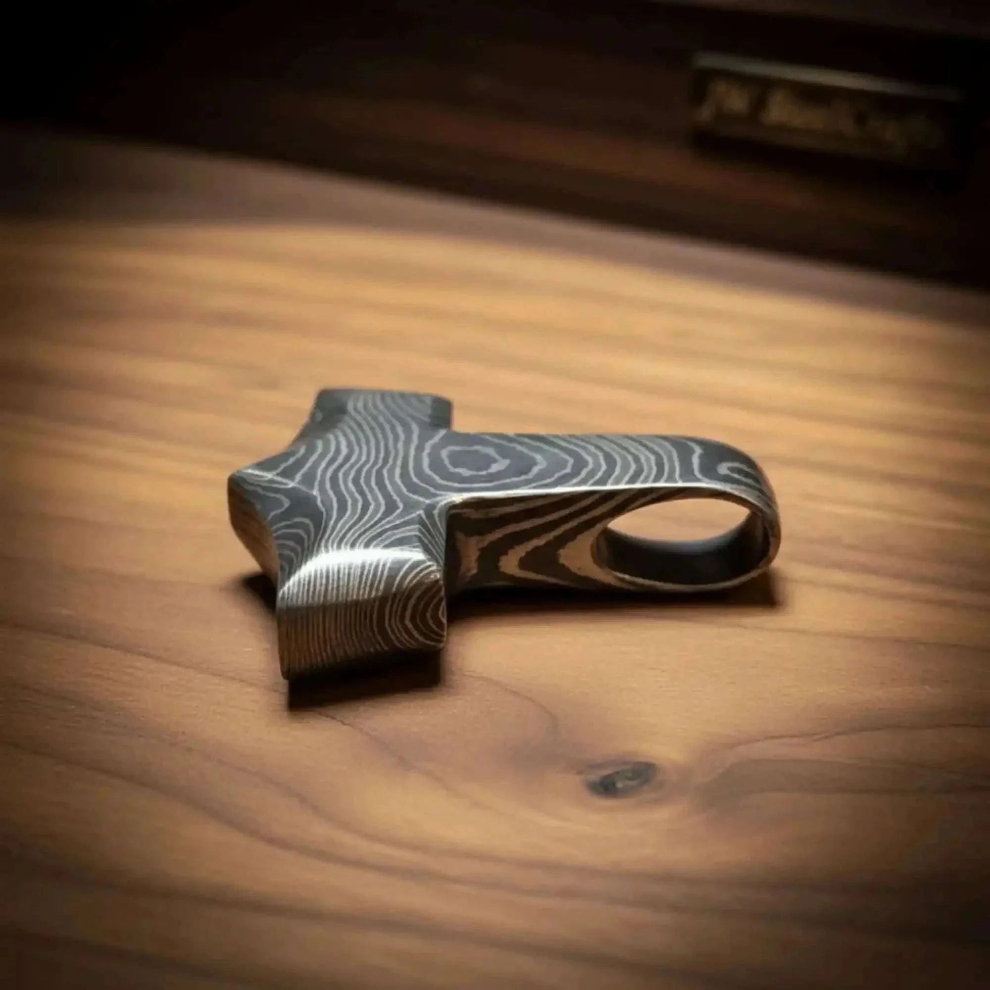 Palmarius Outdoors Viking Hrungnir Heart Pendant Damascus Steel | Norse Symbol Unique Design 
